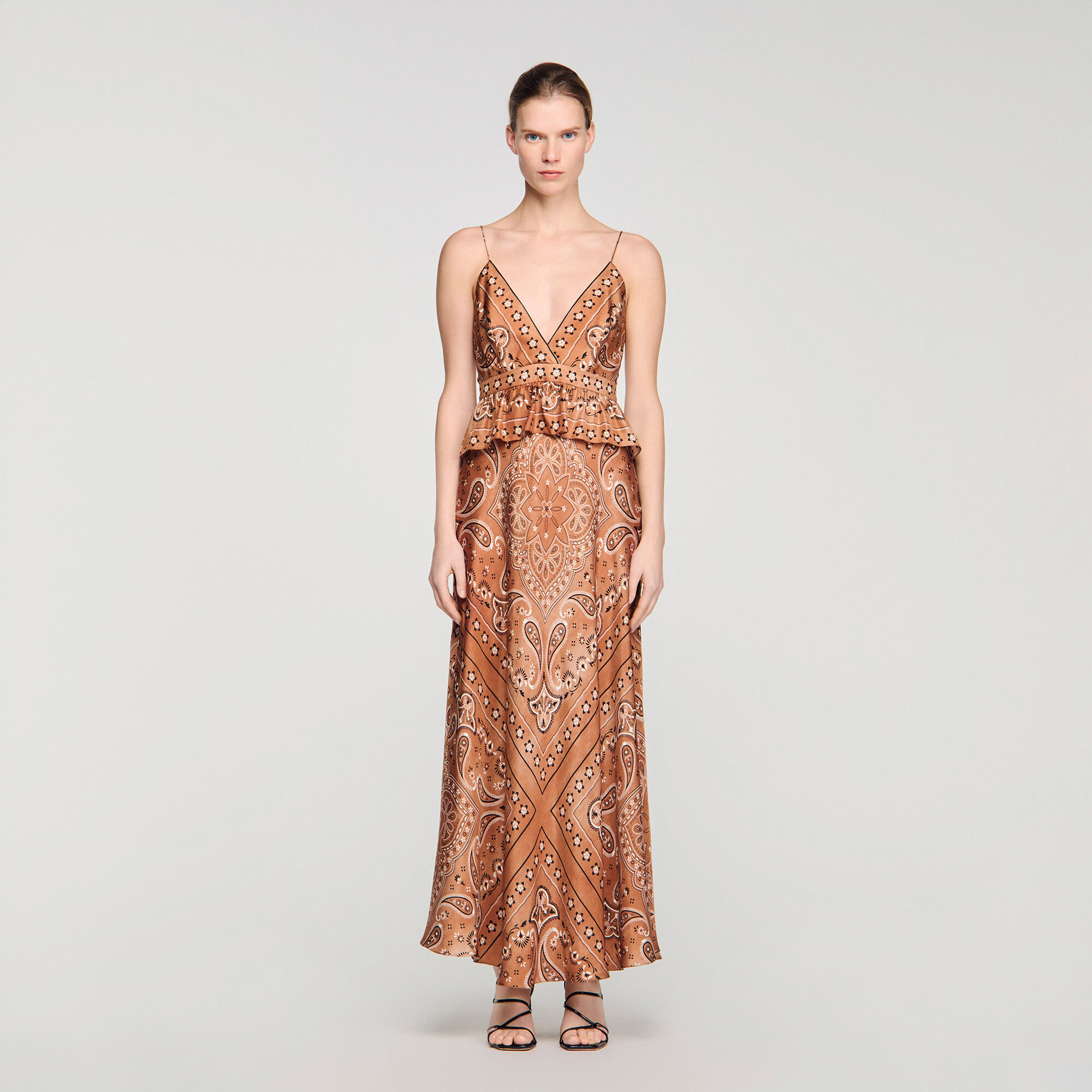 Bandana-print maxi dress