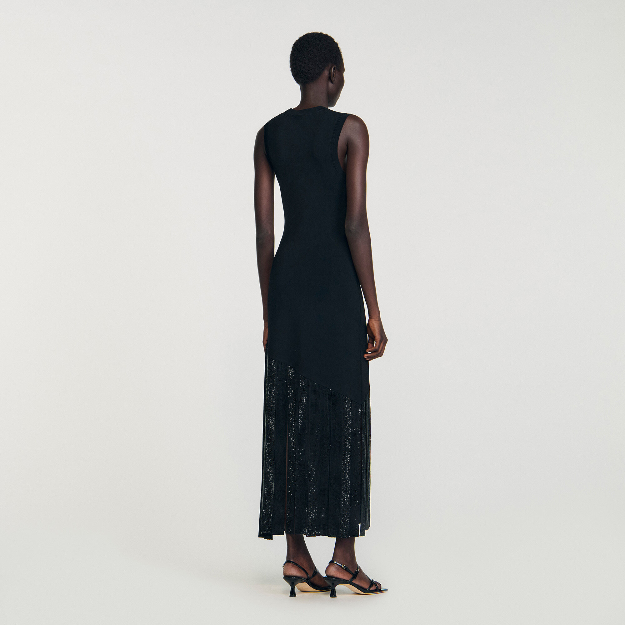 Fringed maxi dress