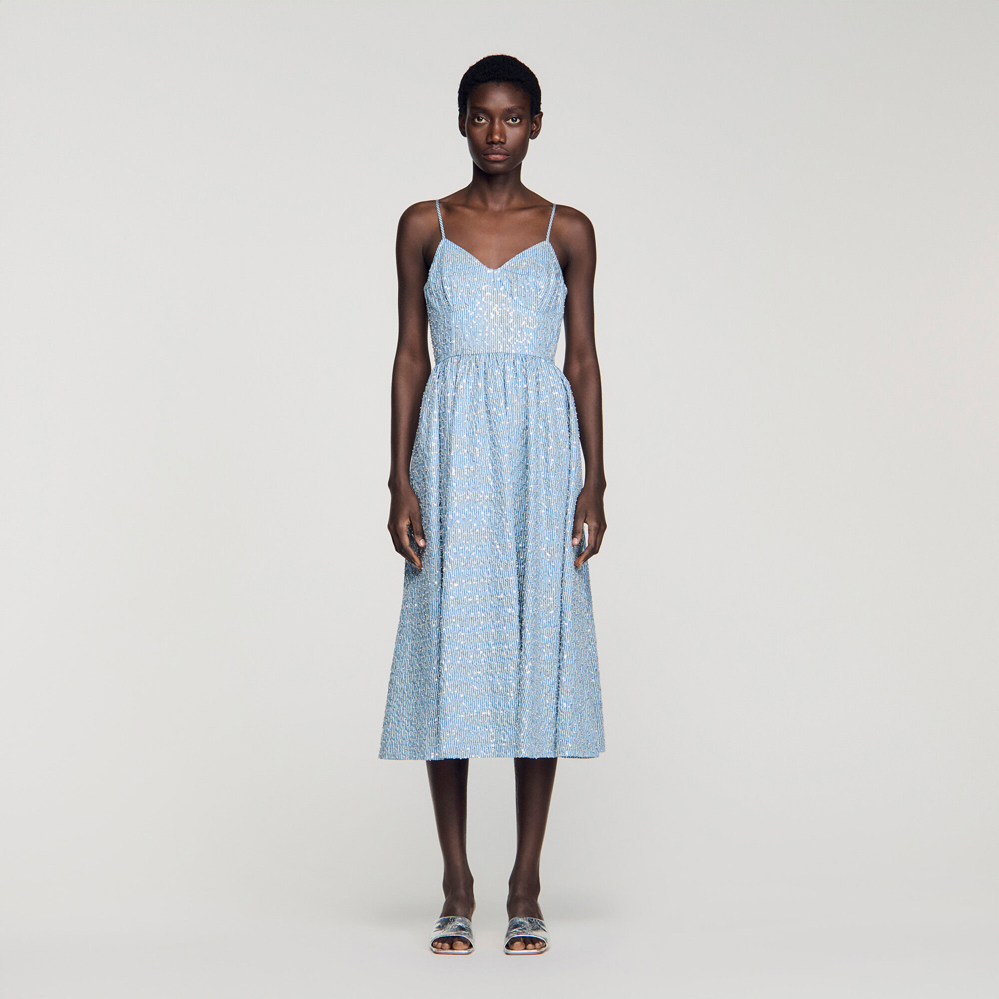 Sequined midi dress