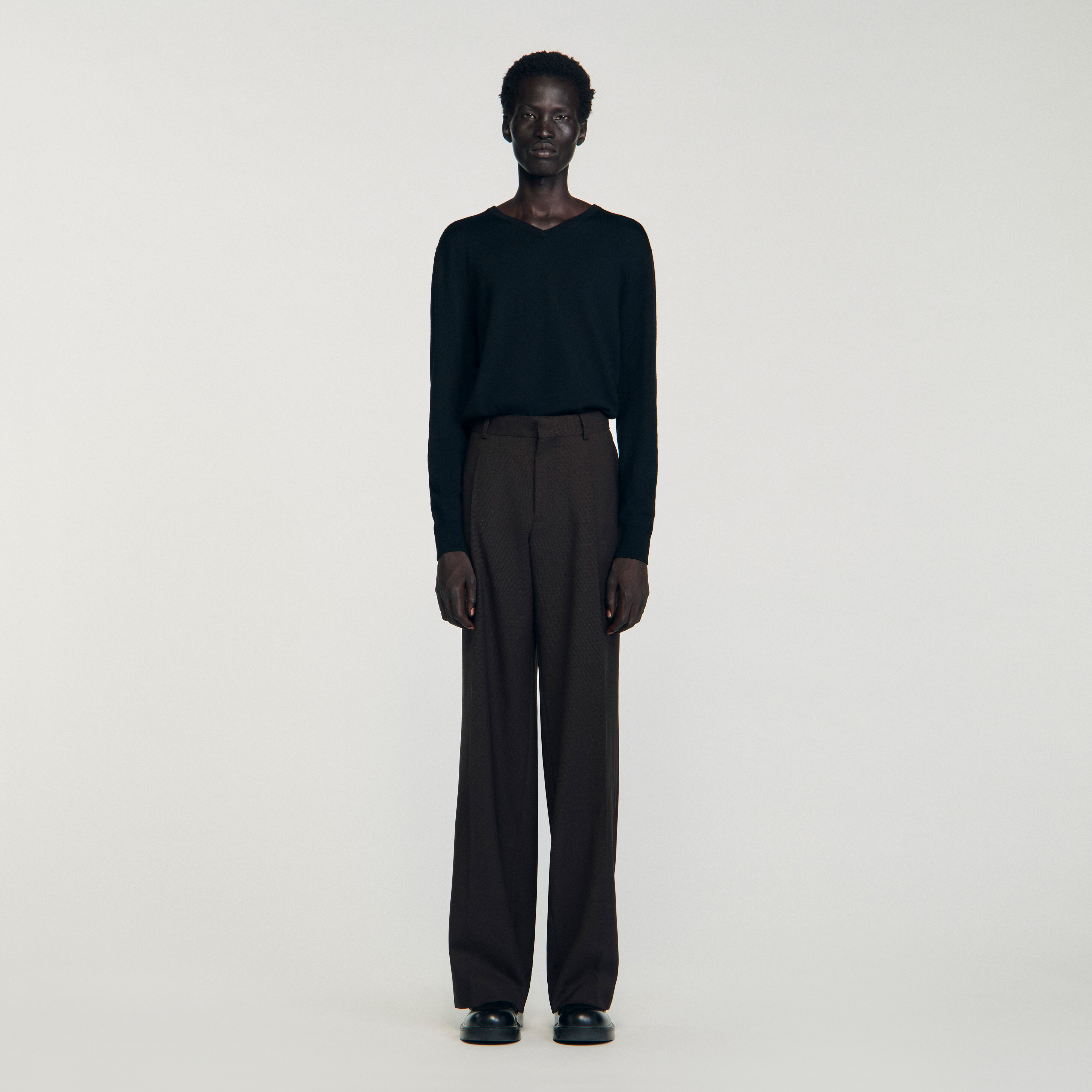 Virgin Wool Classic-Fit Trousers