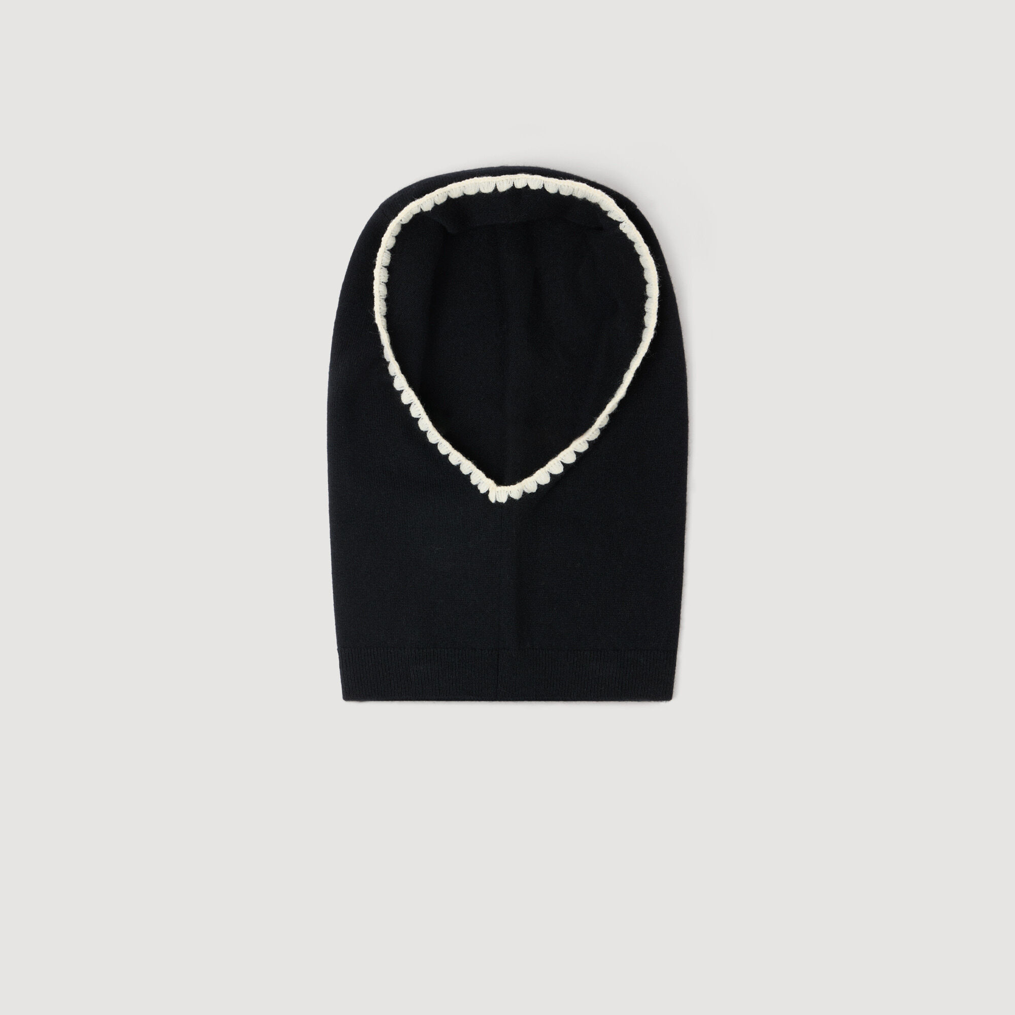 Ribbed knit balaclava