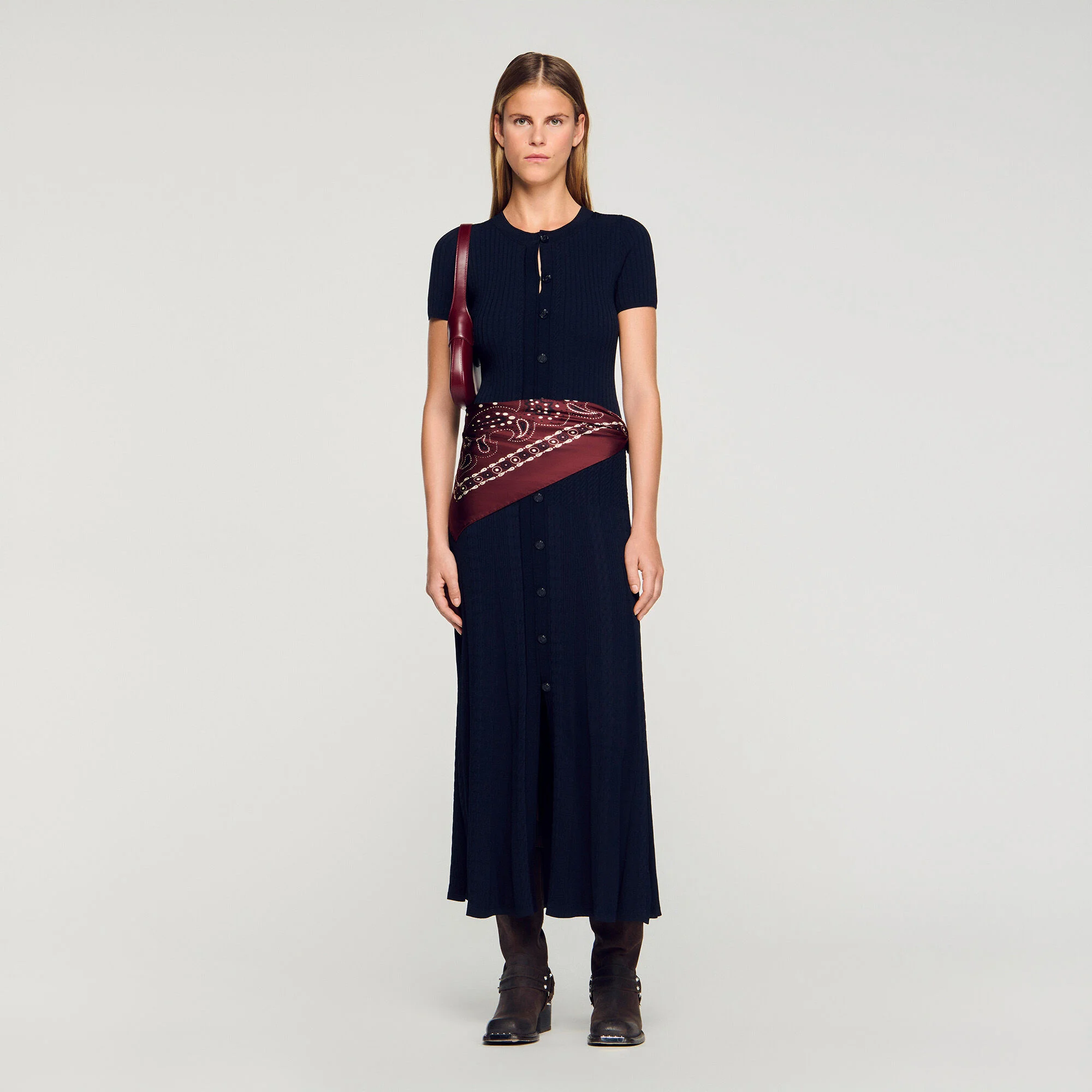 Knit maxi dress