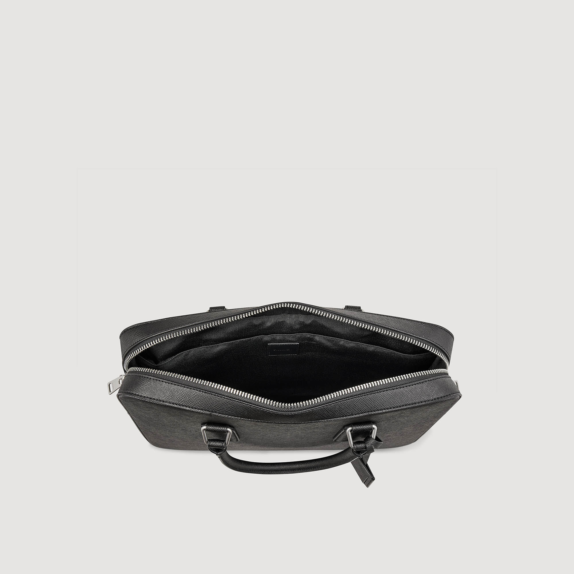 Reconstituted leather briefcase
