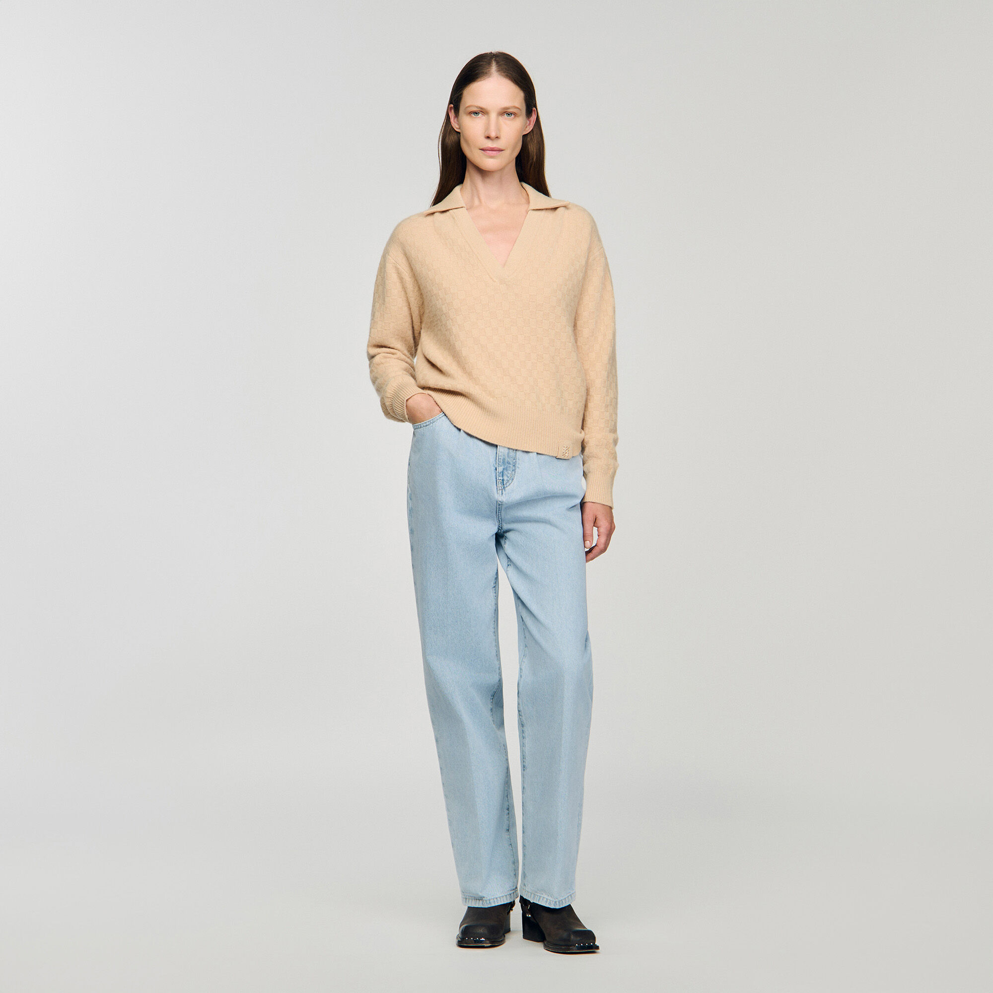 Polo-neck sweater