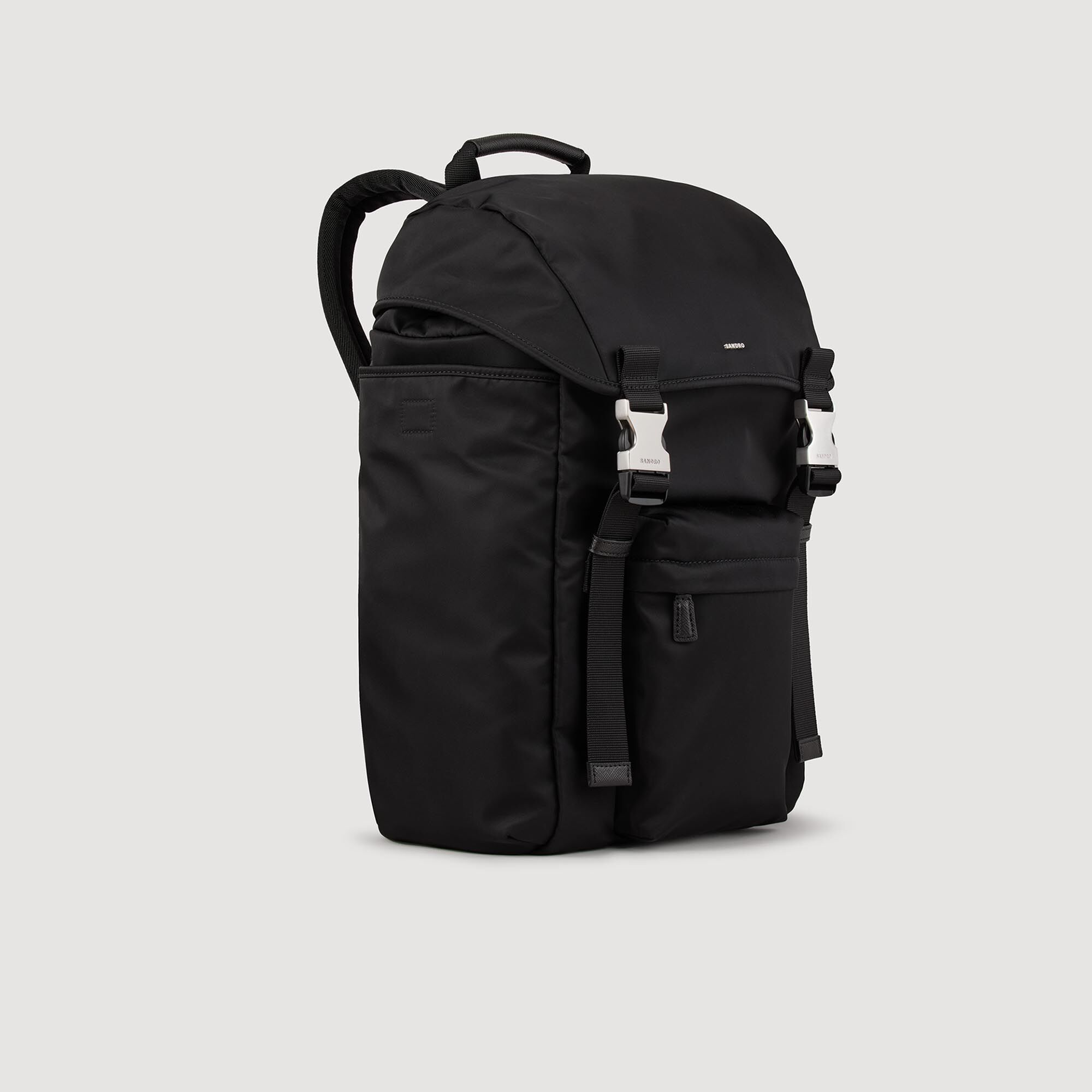 Recycled leather backpack