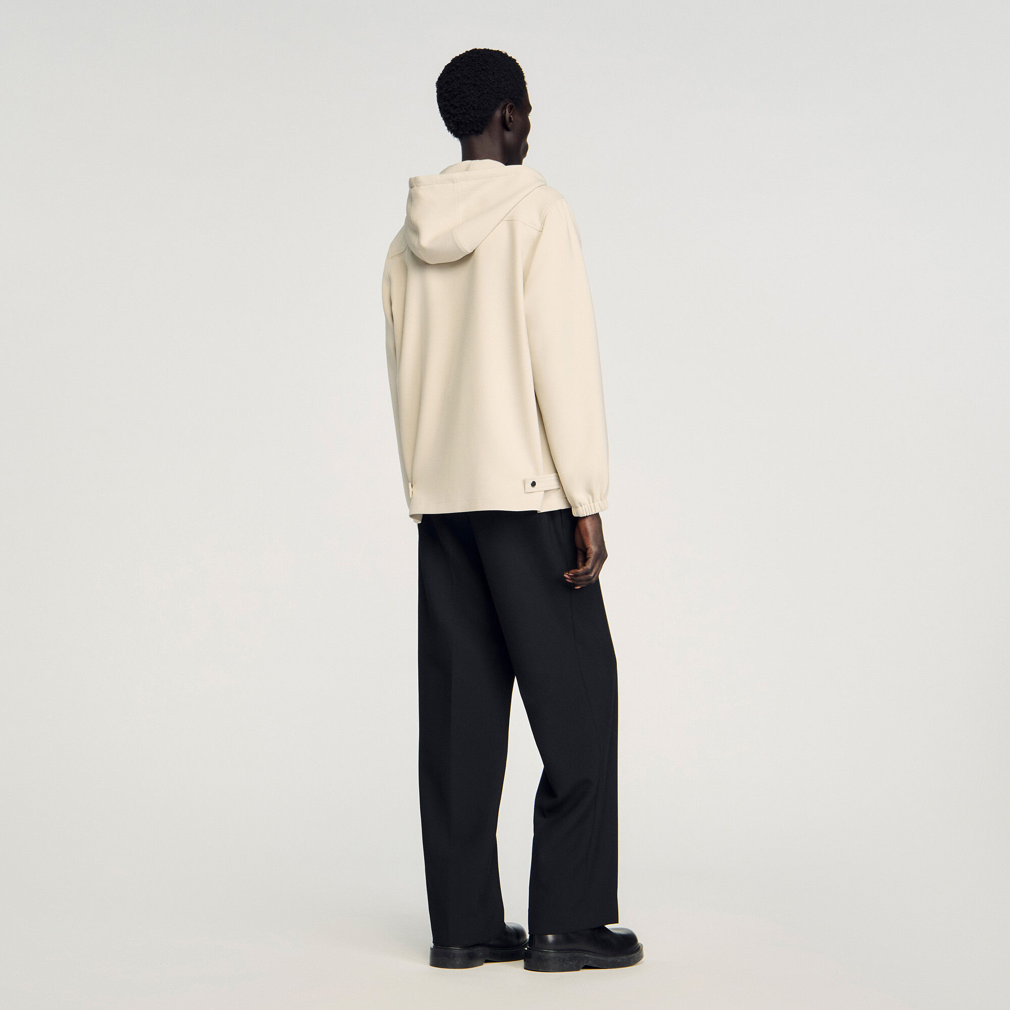 Hooded shirt jacket