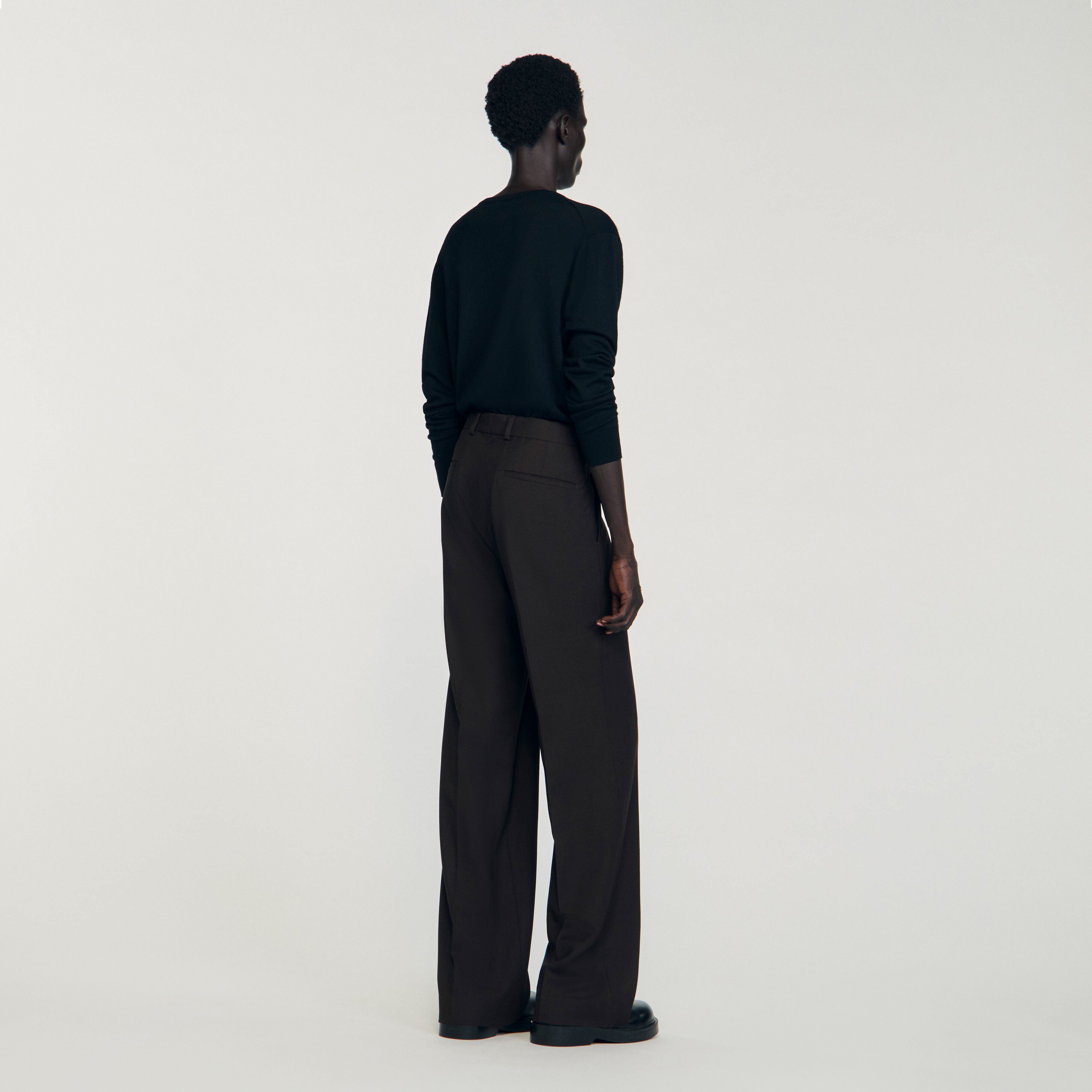 Virgin Wool Classic-Fit Trousers