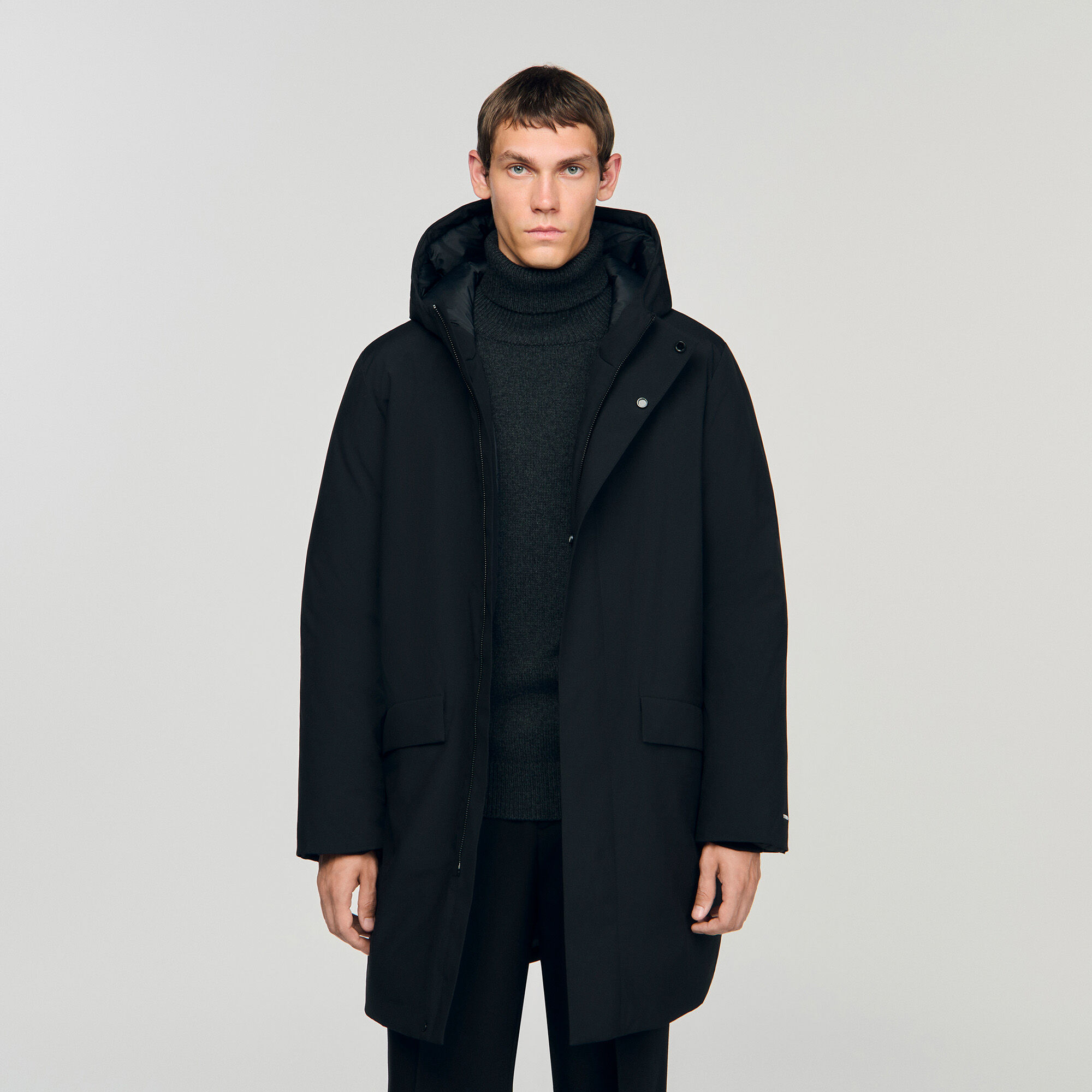 Zip-up hooded parka