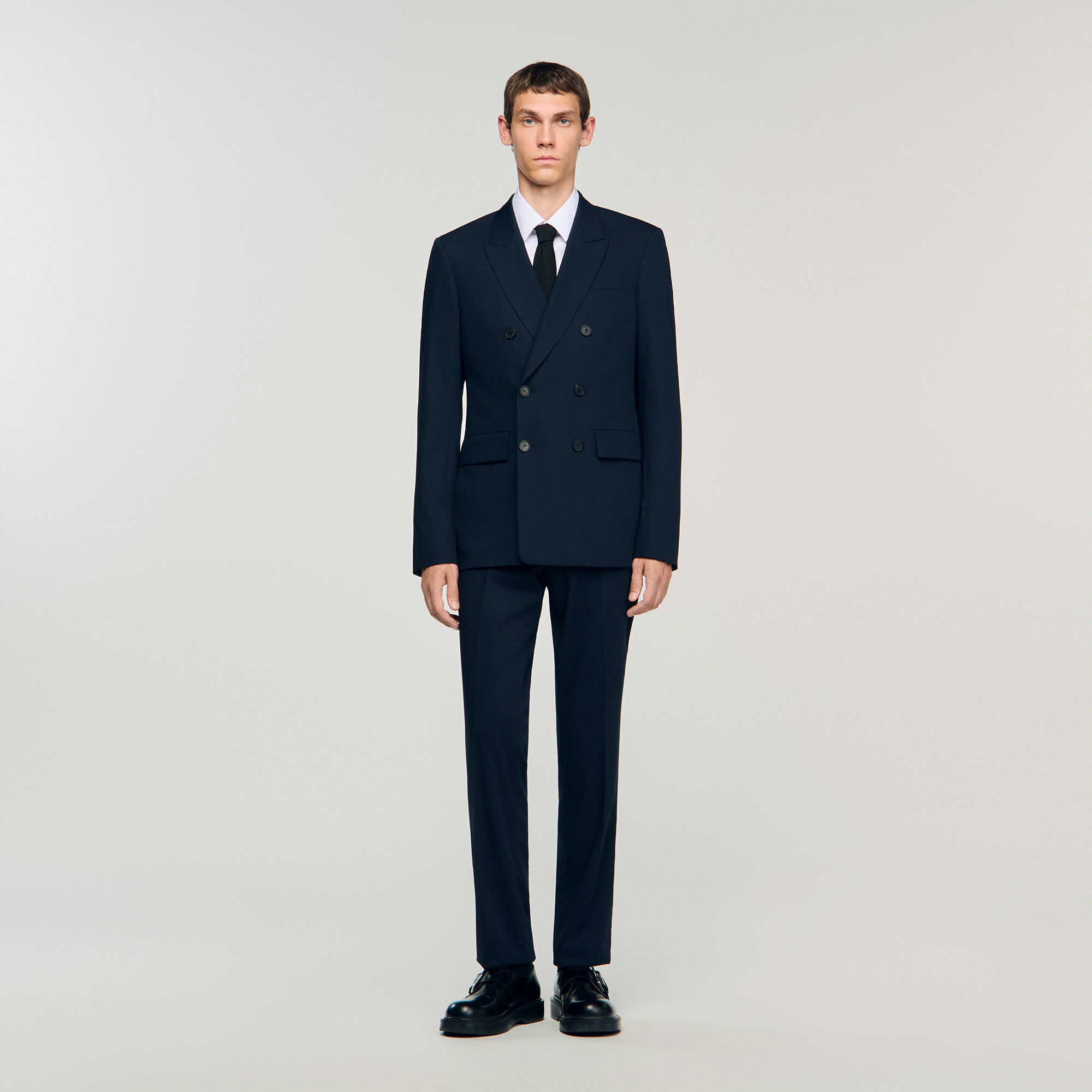 Double-breasted suit jacket