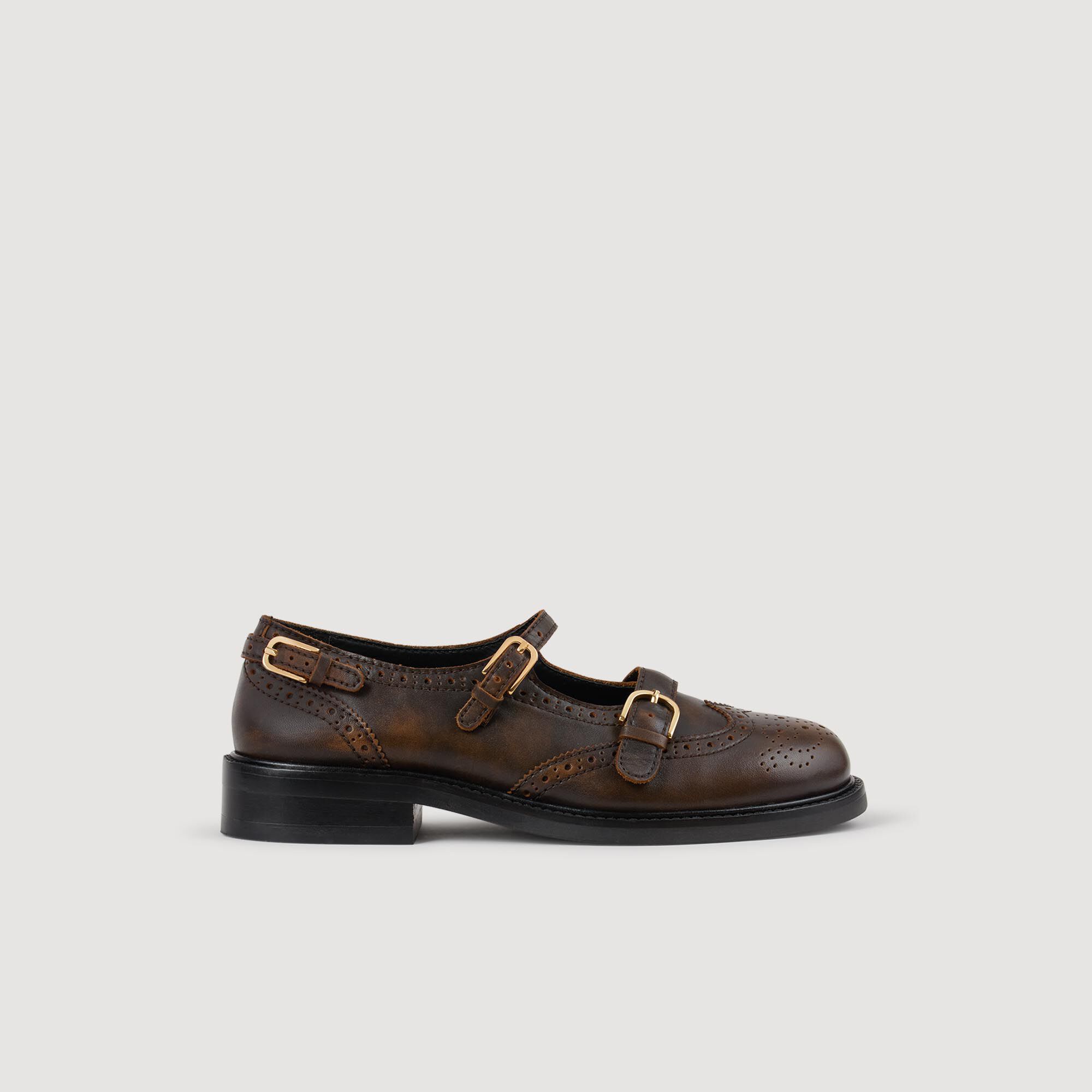 Multi-Buckle Mary Jane loafers