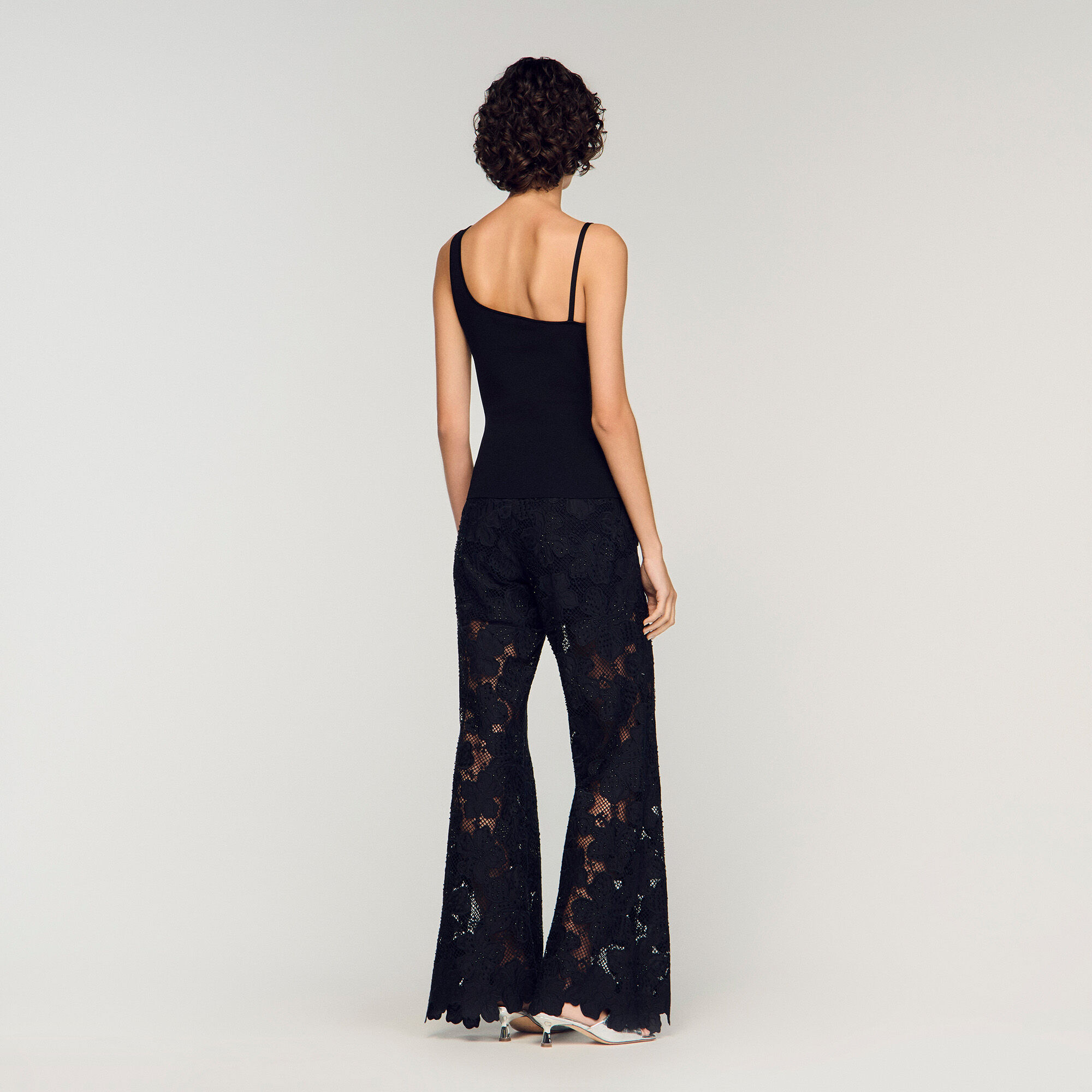 Asymmetric knit top