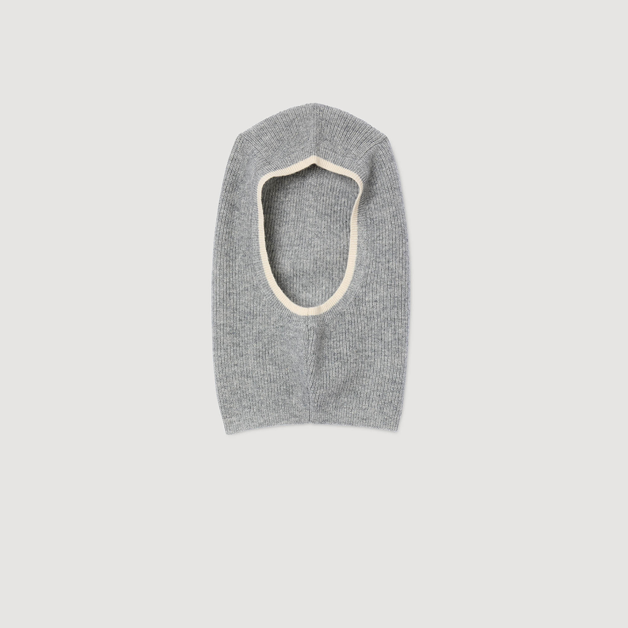 Ribbed wool balaclava
