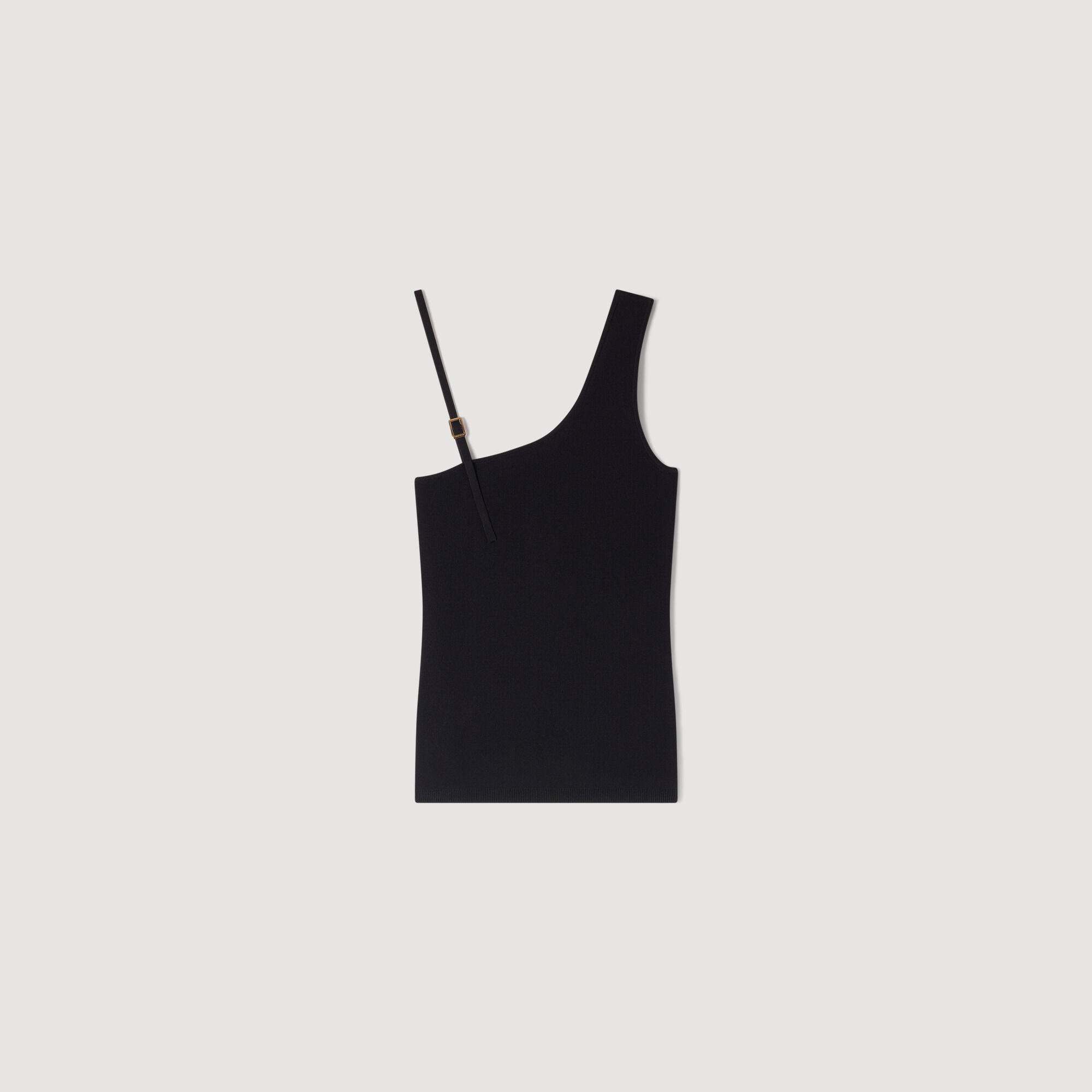 Asymmetric knit top
