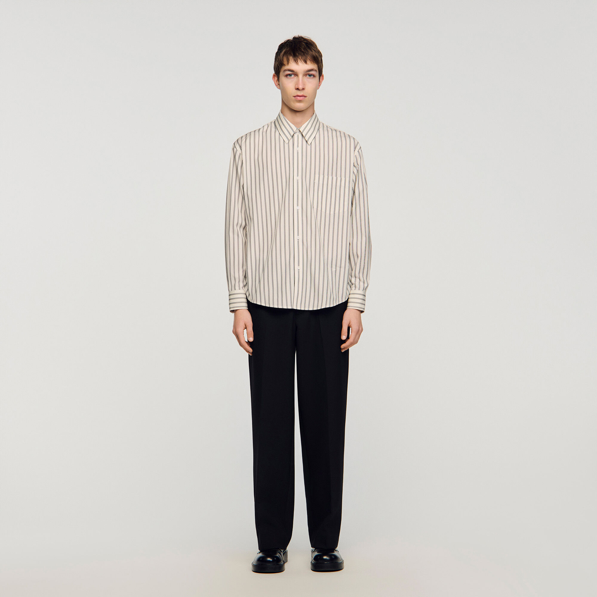 Striped cotton shirt