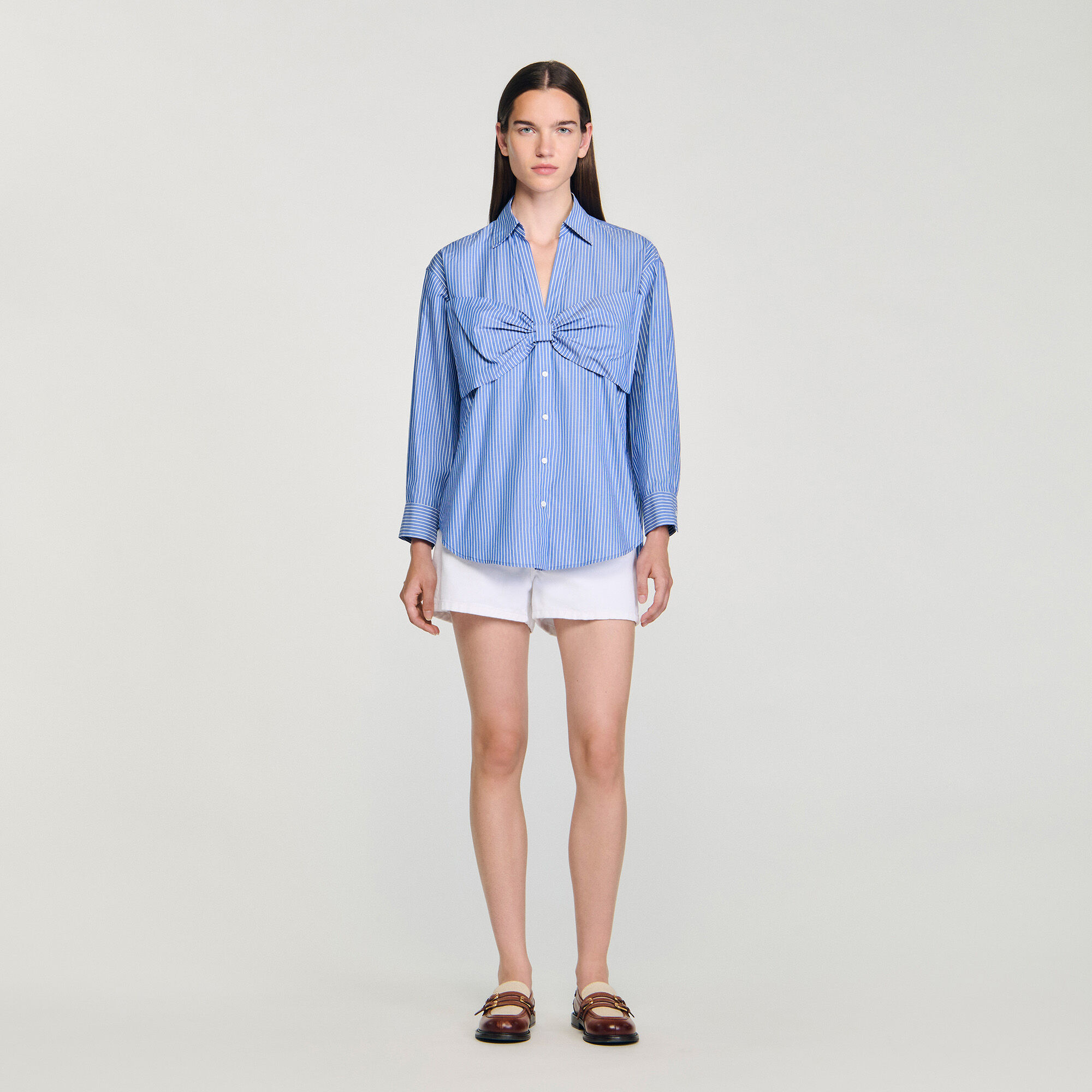 Oversized bow shirt