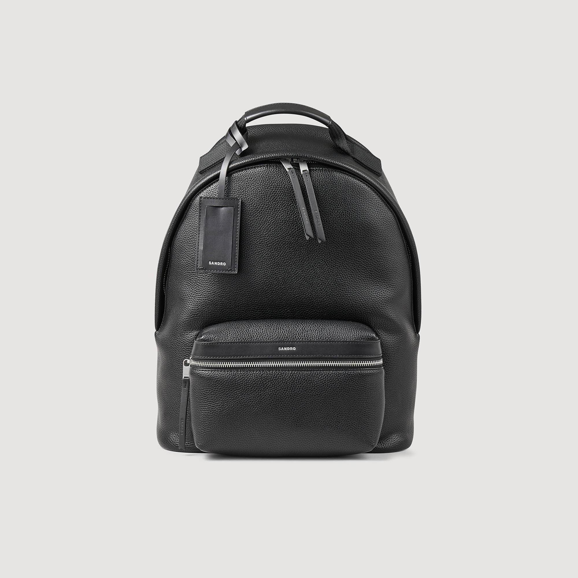 Coated canvas backpack