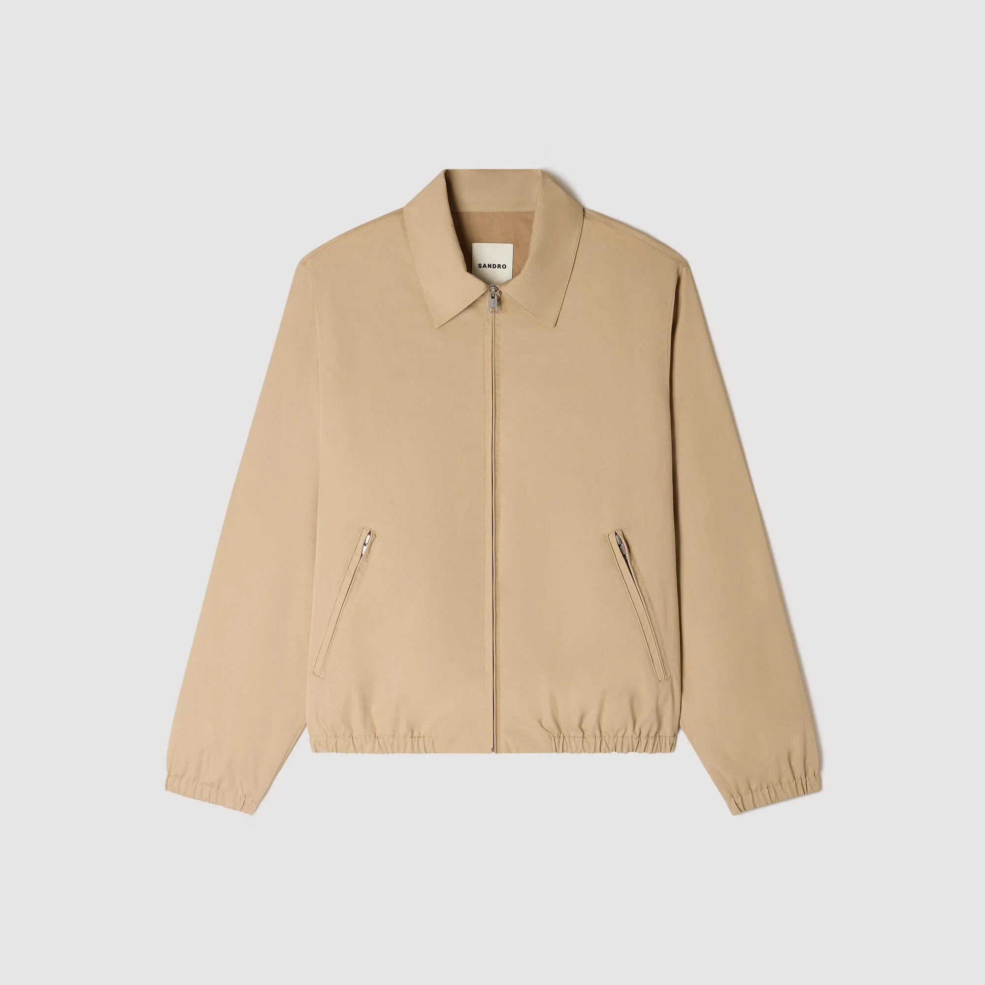Zip-up cotton jacket