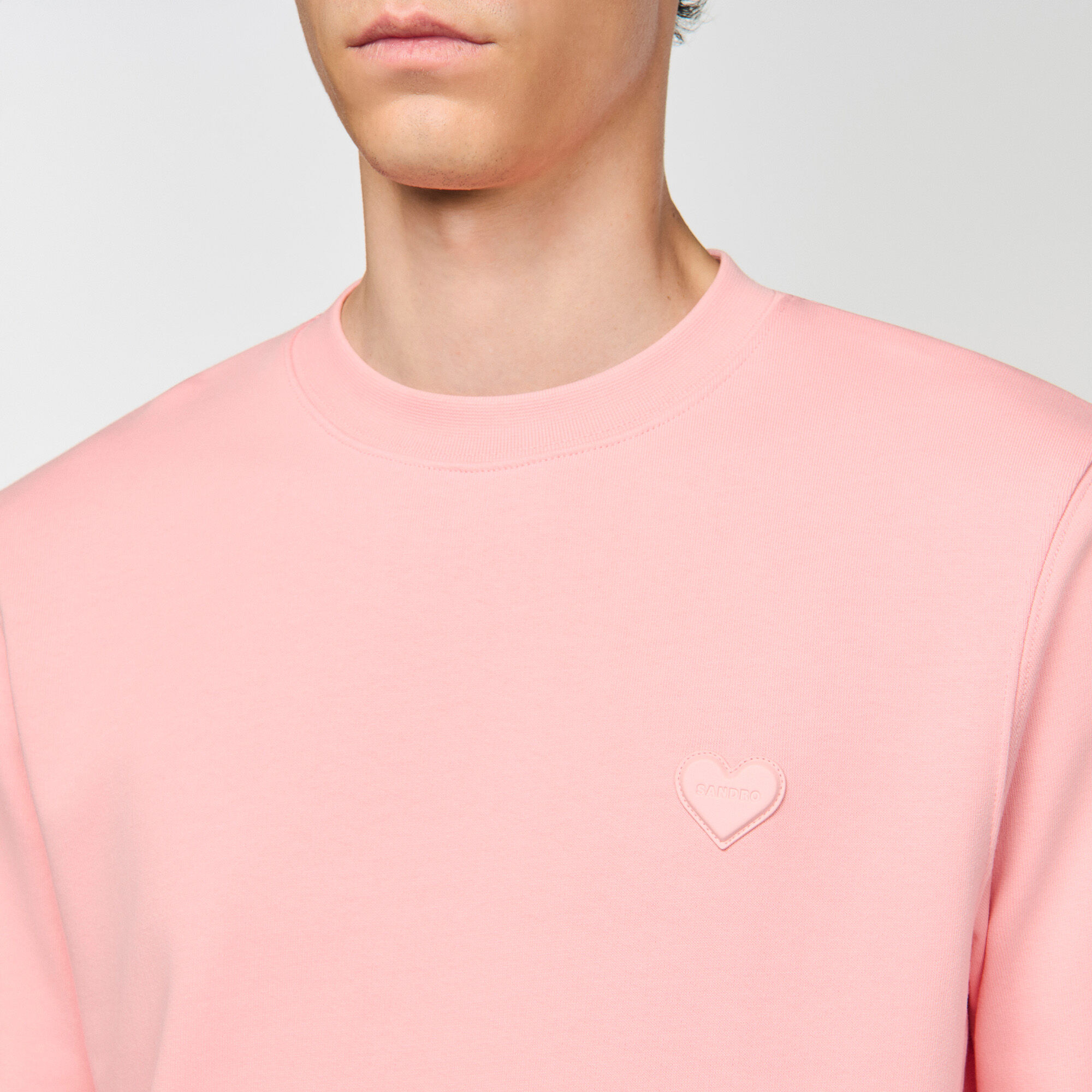 Heart patch crewneck