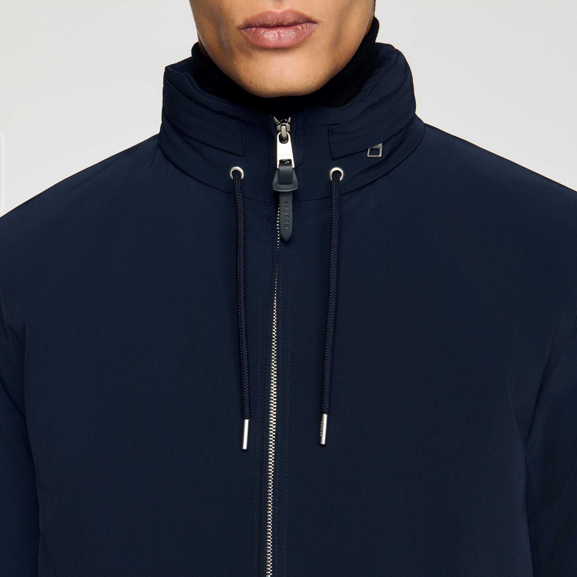 Hooded zip-up jacket