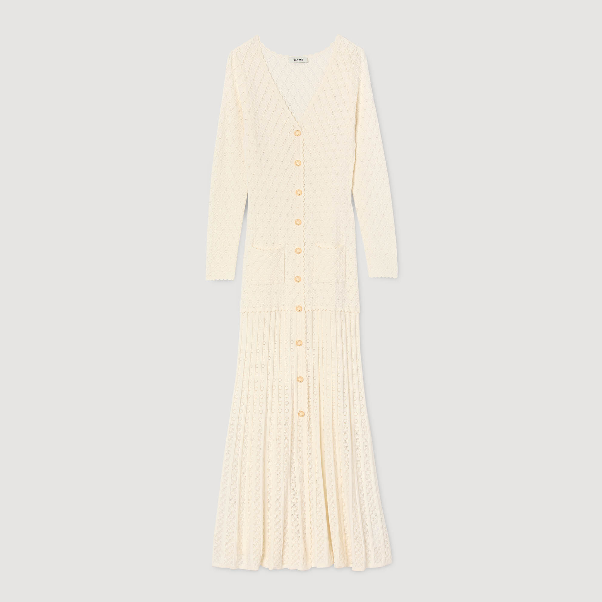 Fancy knit midi dress