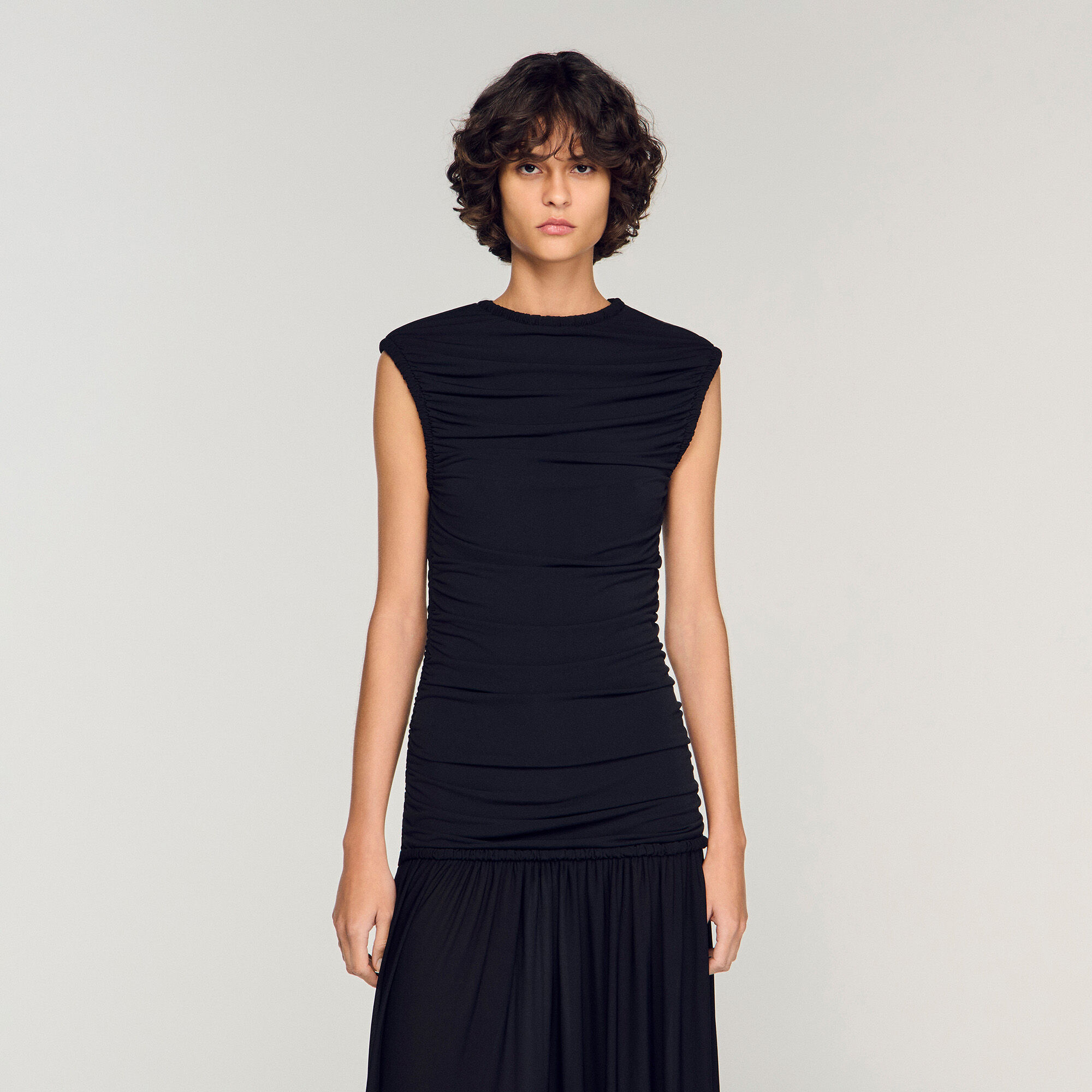 Draped maxi dress