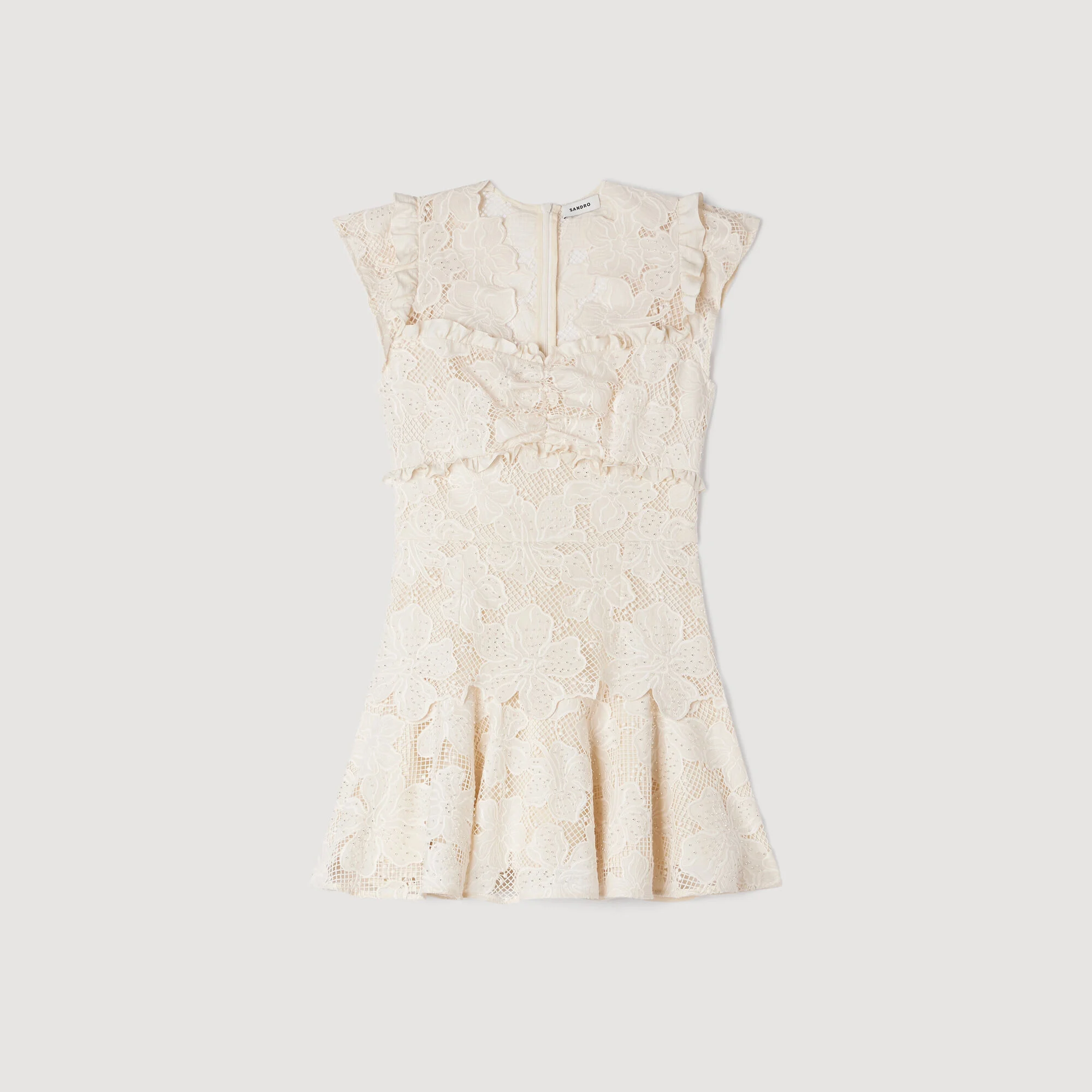 Mini guipure dress