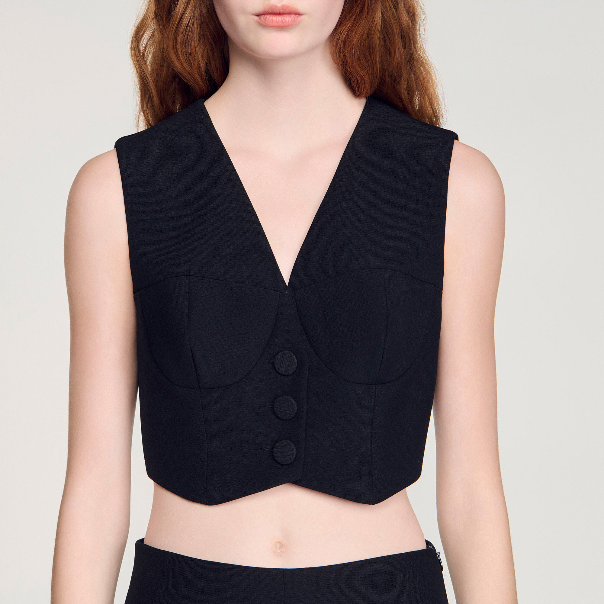 Cropped vest